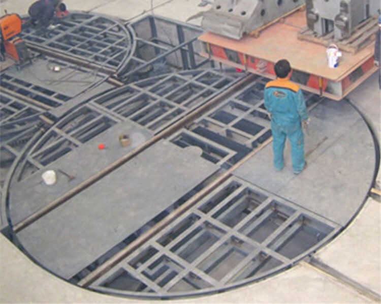 Industrial Heavy Load Rail Car Turntable Transfer Cart For Plant